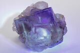 Purple Cubic Fluorite With Fluorescent Phantoms - Cave-In-Rock #208829-8